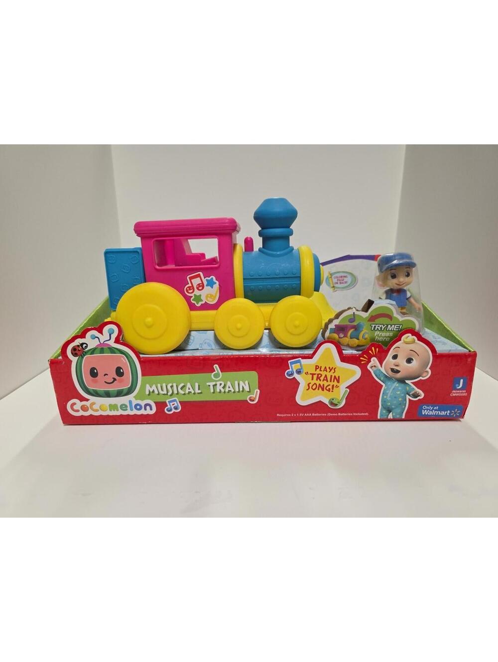 COCOMELON Feature Musical Train and Conductor JJ  Plays Songs and Sounds New